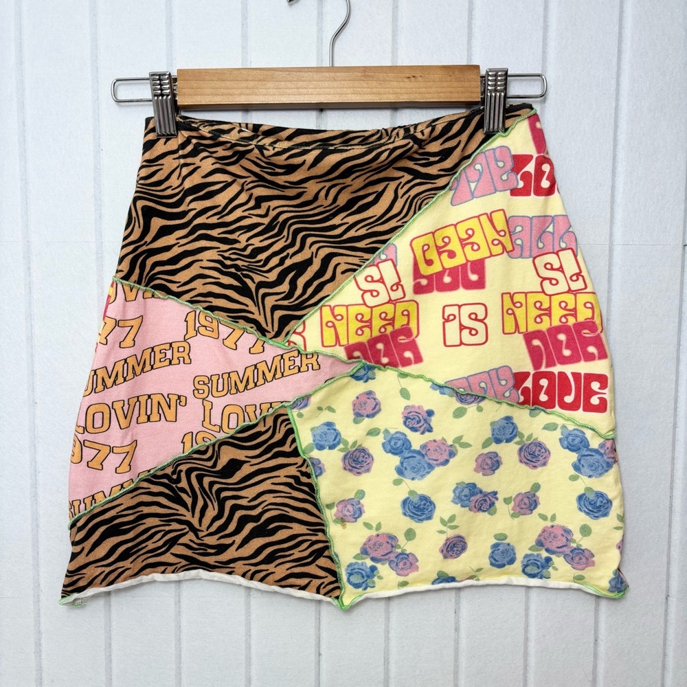 Princess Polly Mini Patchwork Multicolor Asymmetr… - image 5